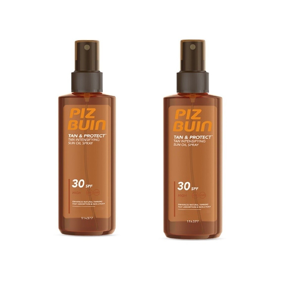 Protetor Solar Duo Óleo Spray Tan & Protect SPF30 + - 2x150 ml 1