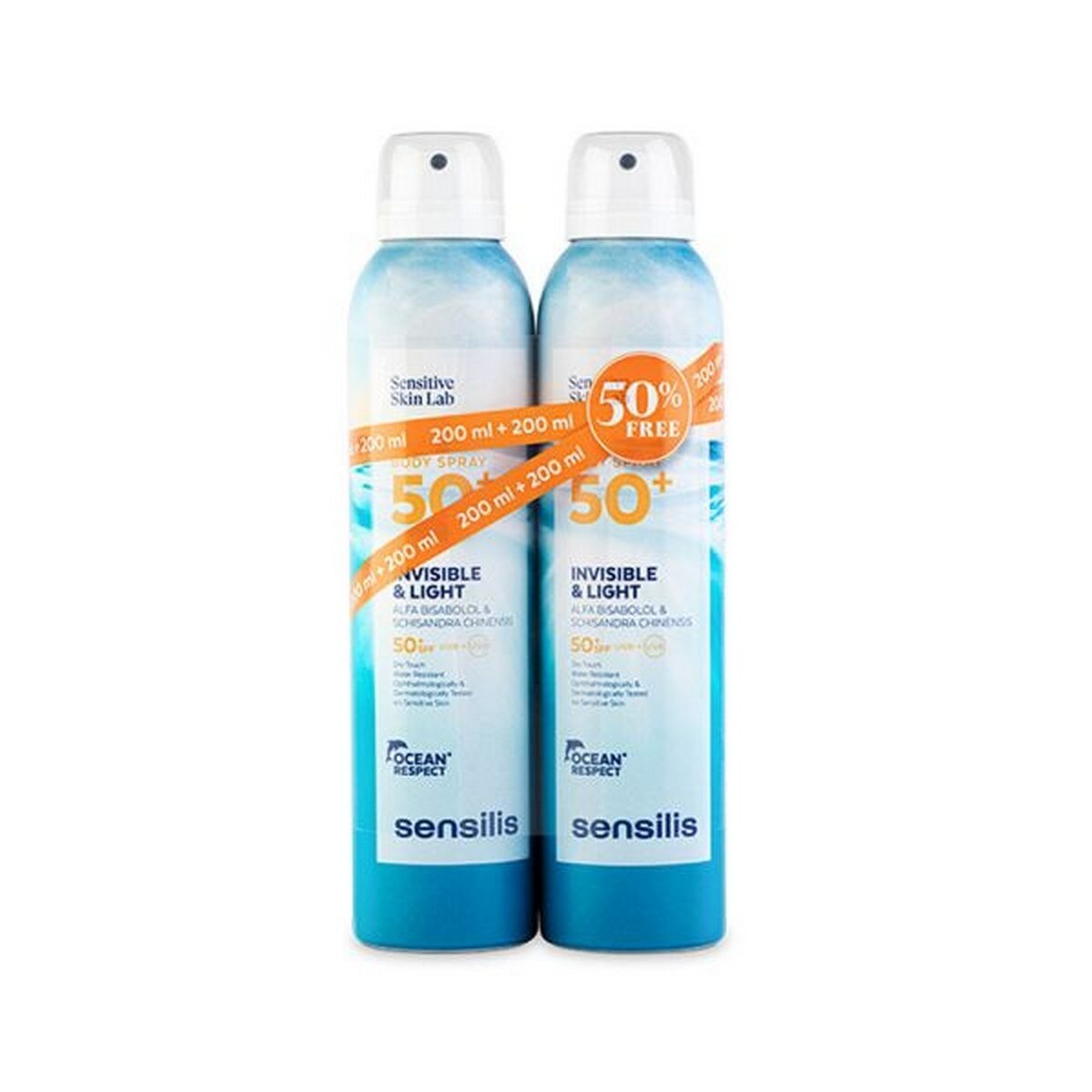 Duo Protetor Solar em Spray SPF50 + - 2x200 ml 1