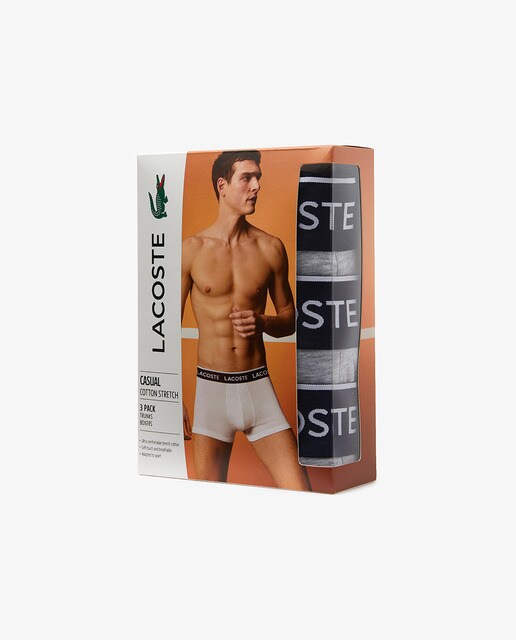 Pack de tres calzoncillos de hombre de algodón en liso · Lacoste · El Corte  Inglés