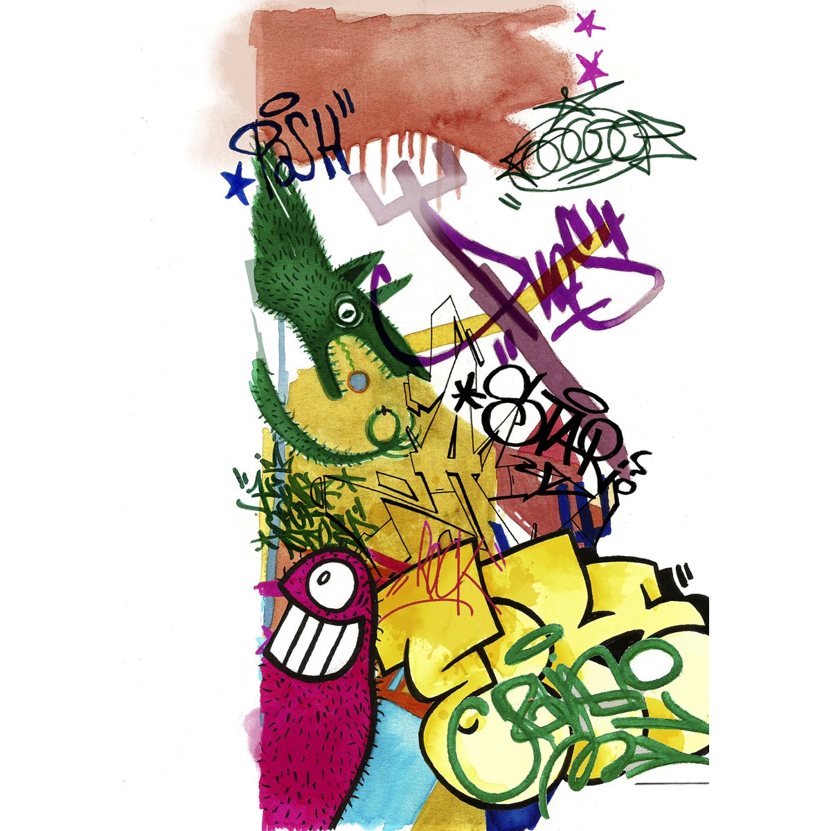 Estuche 6 Rotuladores Doble Punta Acualerable GoldFaber Aqua Dual Marker Faber-Castell Multicolor 2