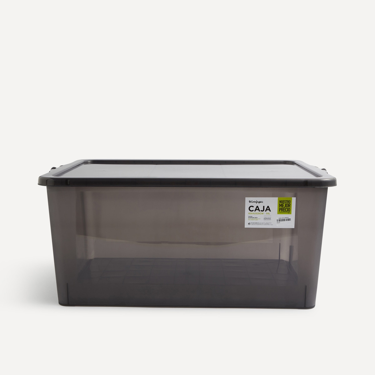 Caja de almacenaje con tapa Nuestro Mejor Precio - El Corte Inglés Gris-6