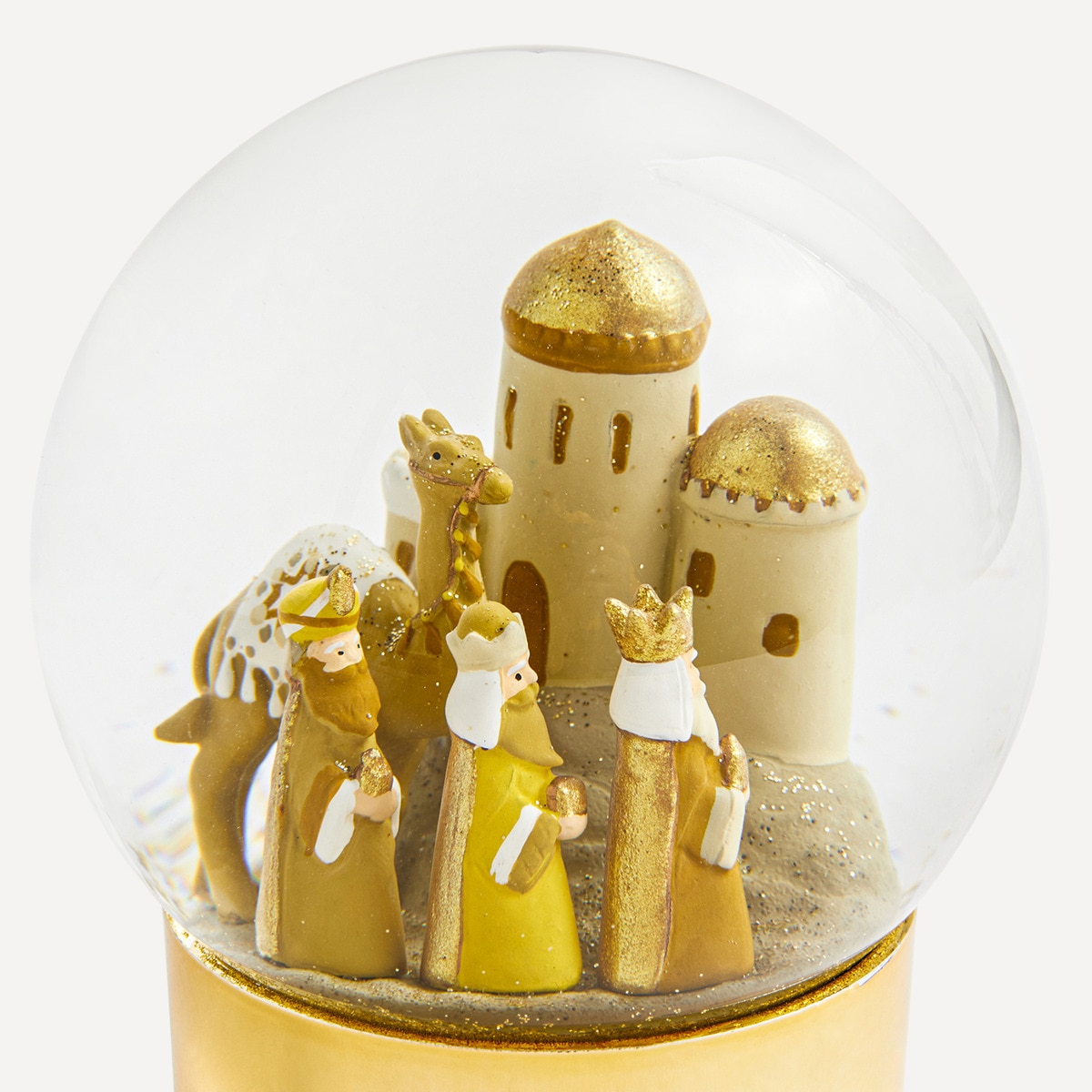 Bola de nieve dorada Reyes Magos Navidad El Corte Inglés Oro-4