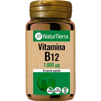 vitamina B12 sin gluten envase 30 cápsulas vegetales - Naturtierra