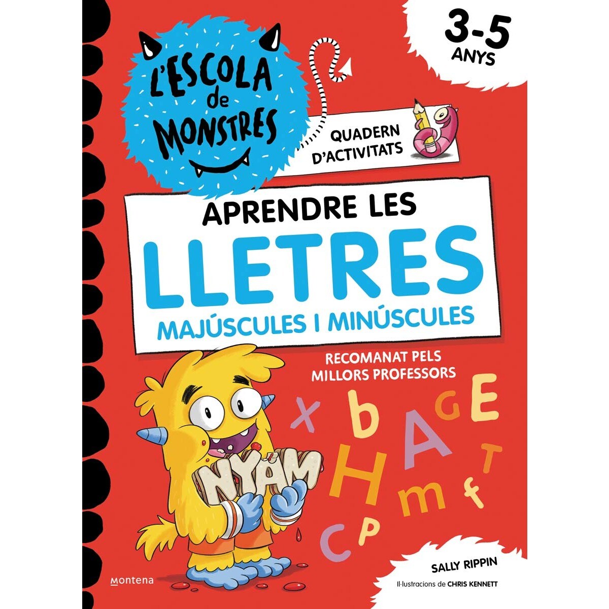 L'Escola de Monstres. Quadern d'activitats - Aprendre les LLETRES majúscules i minúscules: Quadern de cal·ligrafia per a nens de 3 a 5 an (Capa mole) 1