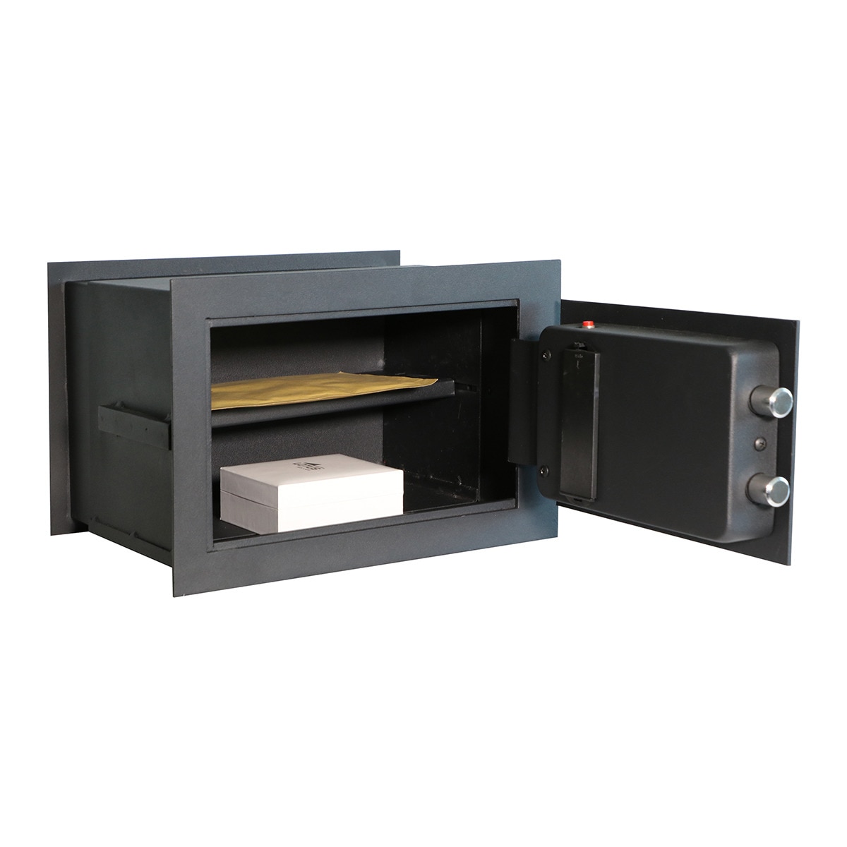 Caja Fuerte Electrónica de Empotrar Fondo Regulable Alpha WE-25 Negro-2
