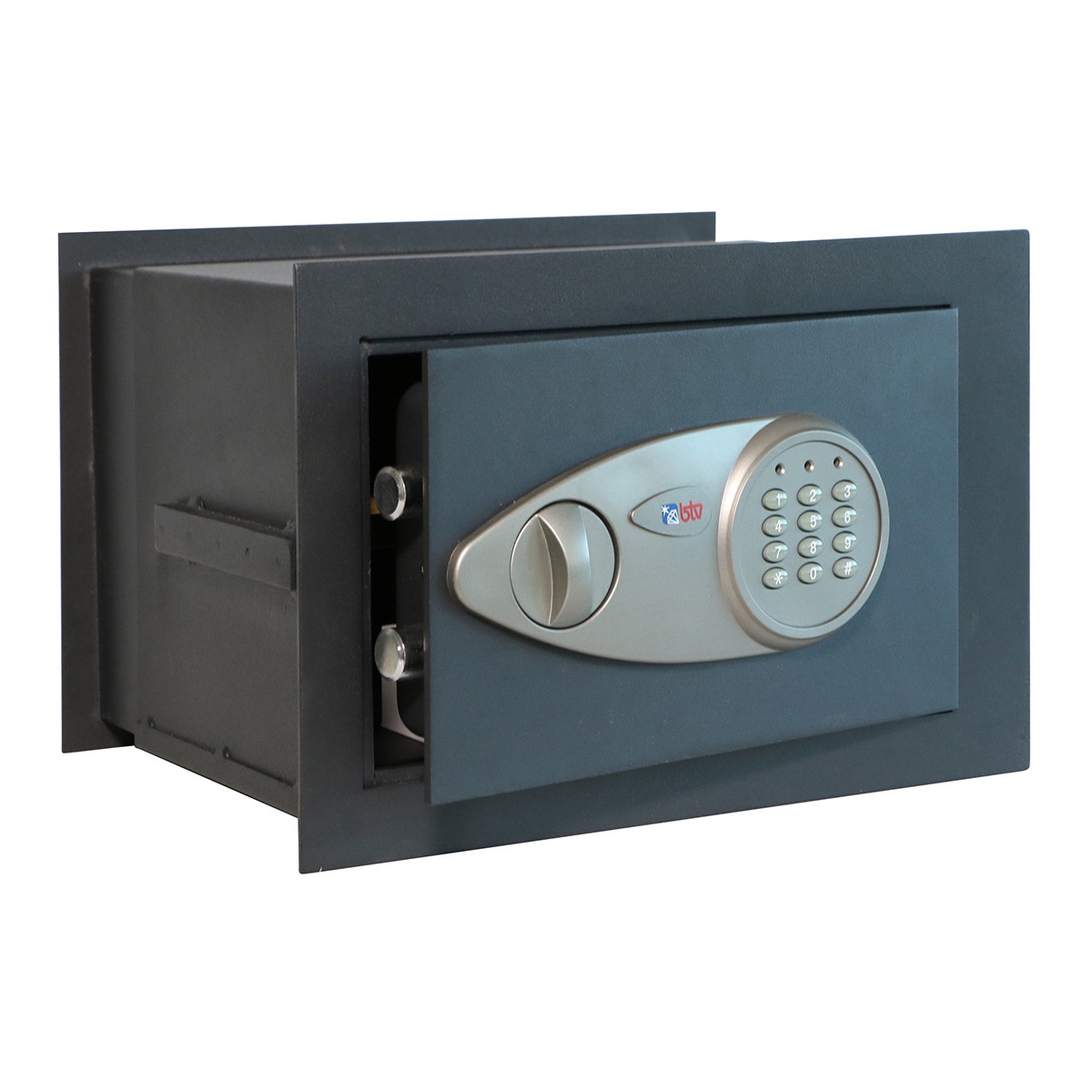 Caja Fuerte Electrónica de Empotrar Fondo Regulable Alpha WE-25 Negro-1