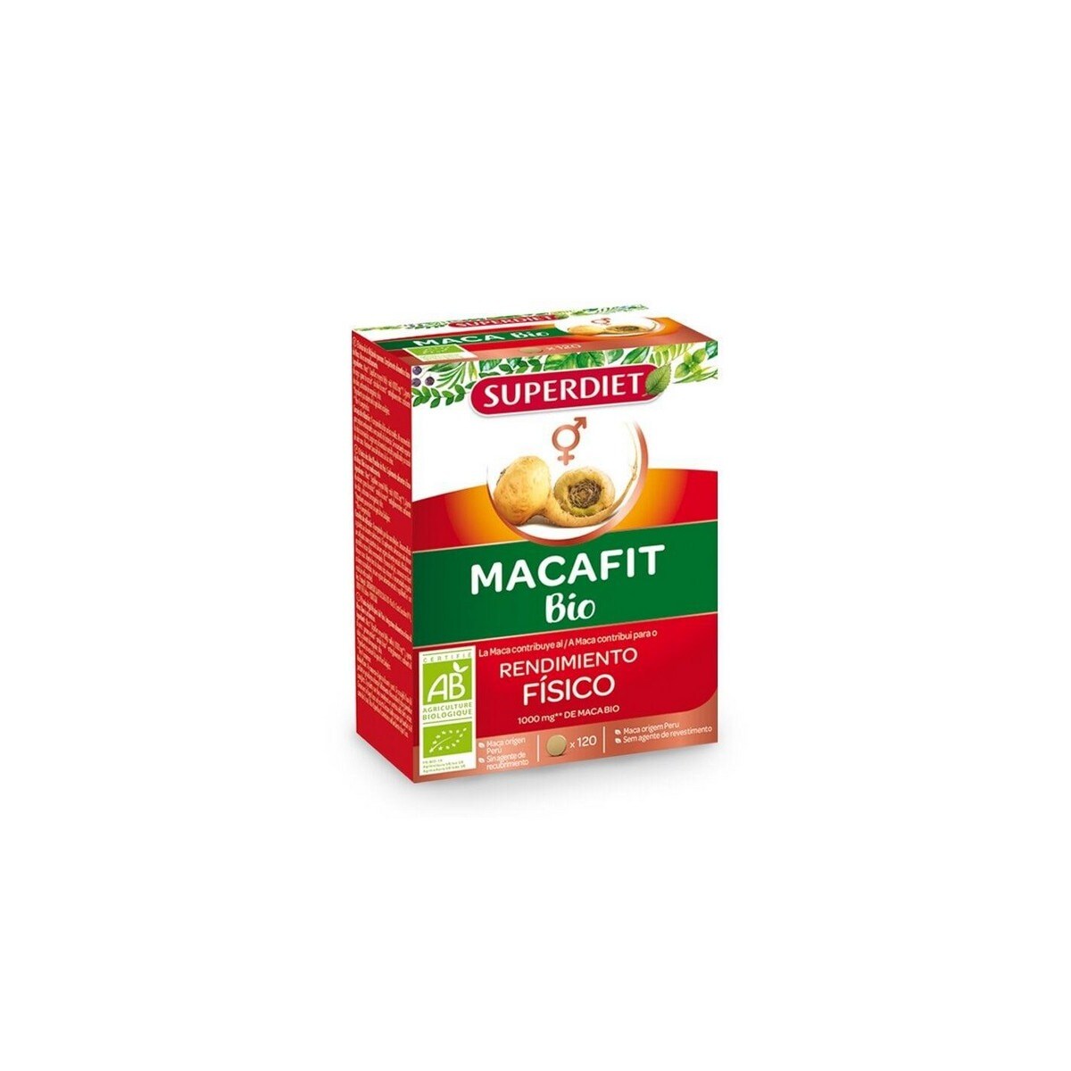 Suplemento Alimentar Macafit Bio - 120 comp. 1