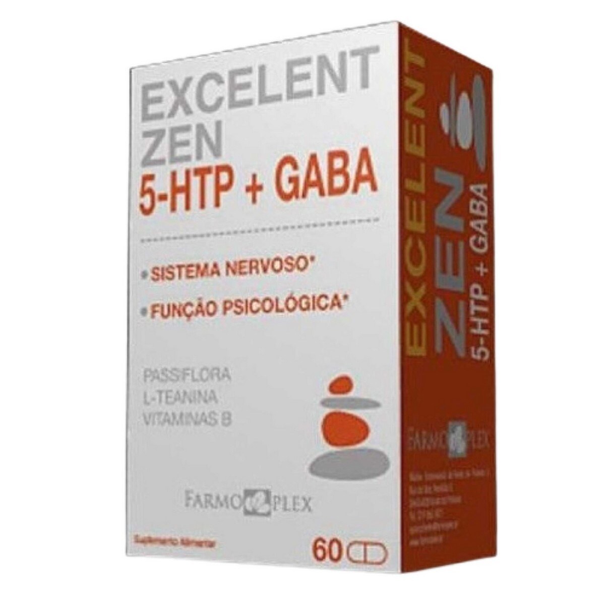Suplemento Alimentar Excelent Zen 5-HTP + Gaba - 60 cápsulas 1