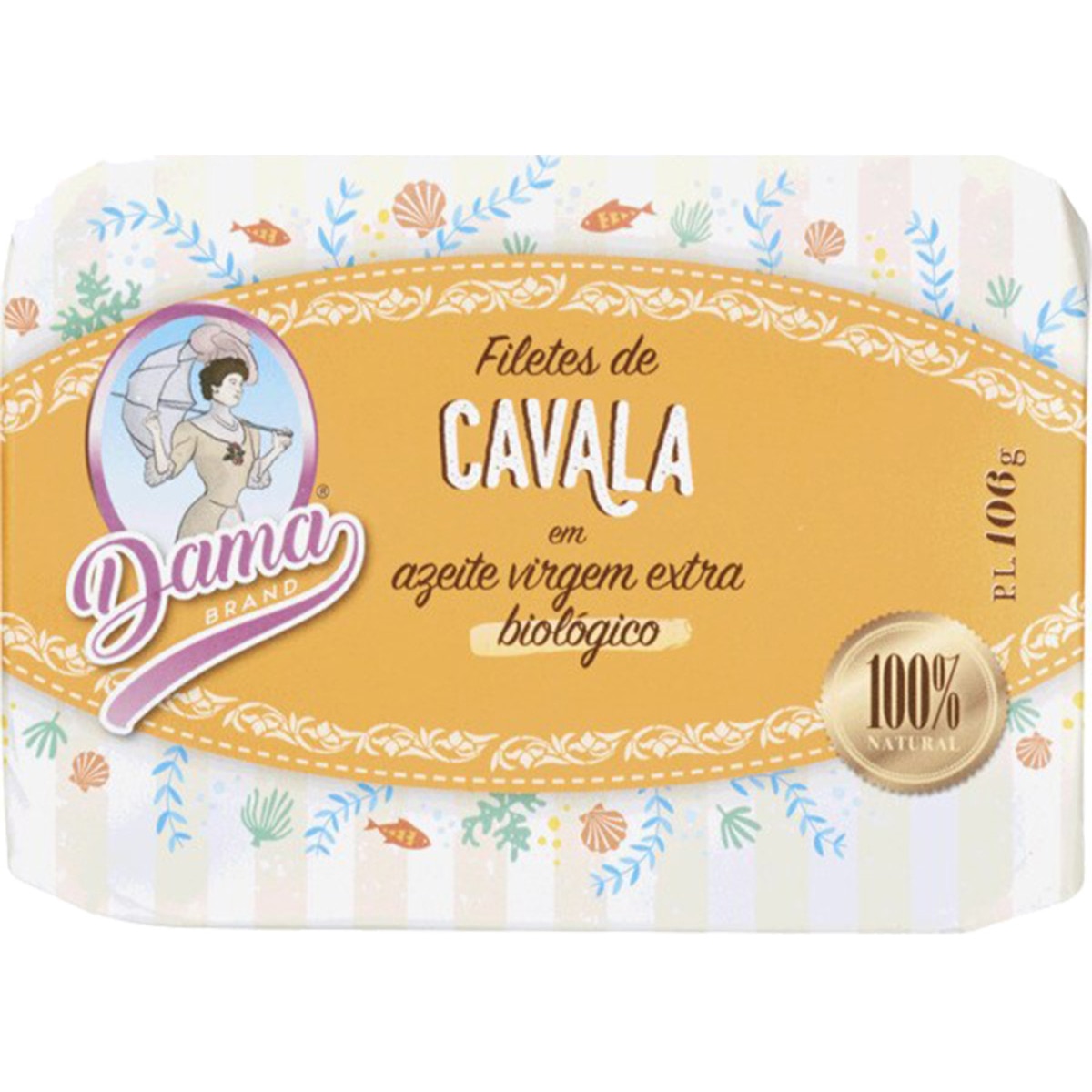 Filetes de Cavala em Azeite Virgem Extra Biológicas lata 106 g