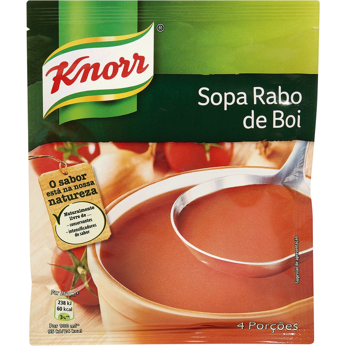 Sopa de Rabo de Boi 4 porções embalagem 71 g