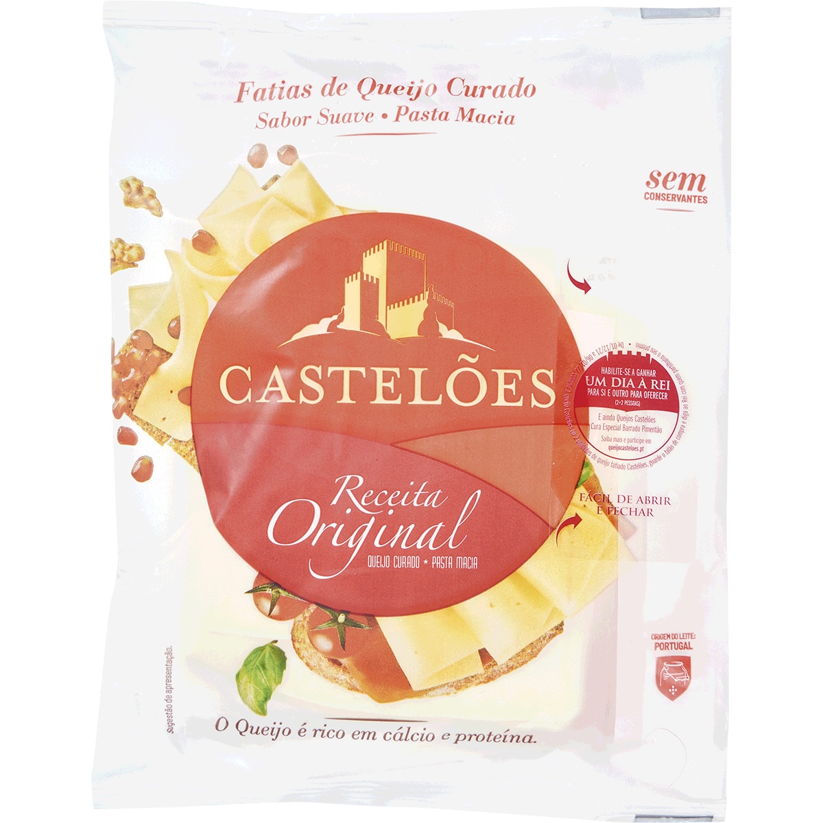 Queijo Curado em Fatias embalagem 200 g