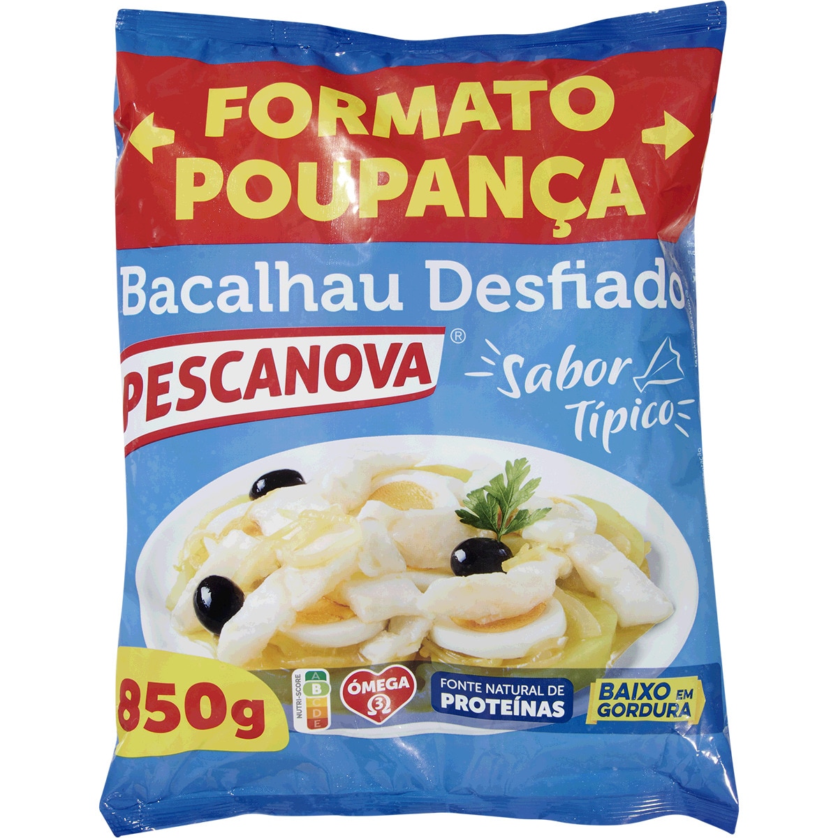 Bacalhau Desfiado embalagem 850 g