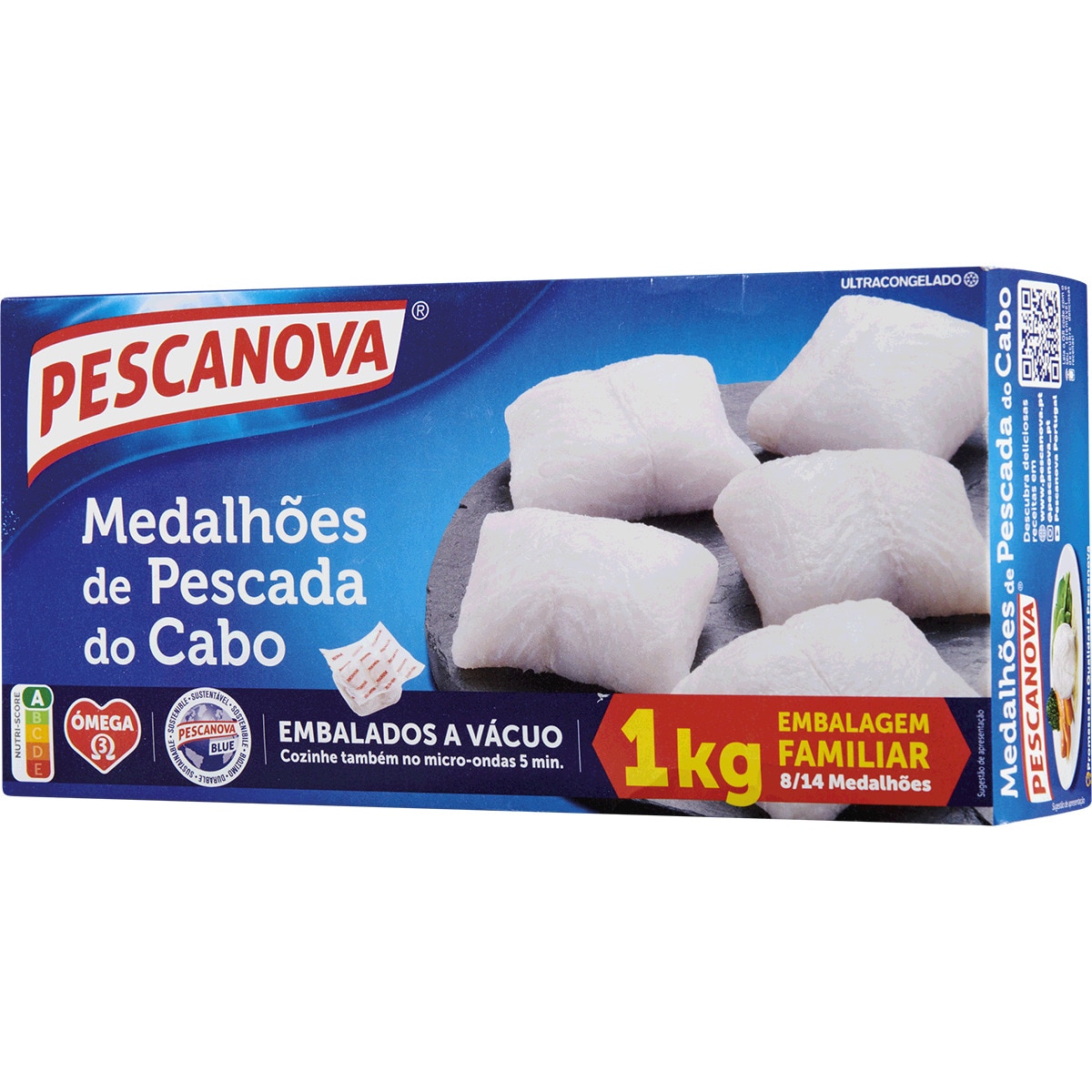 Medalhões de Pescada do Cabo embalagem 1 kg