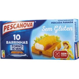 Barrinhas de Pescada sem Glúten 10 Unidades embalagem 300 g - Pescanova