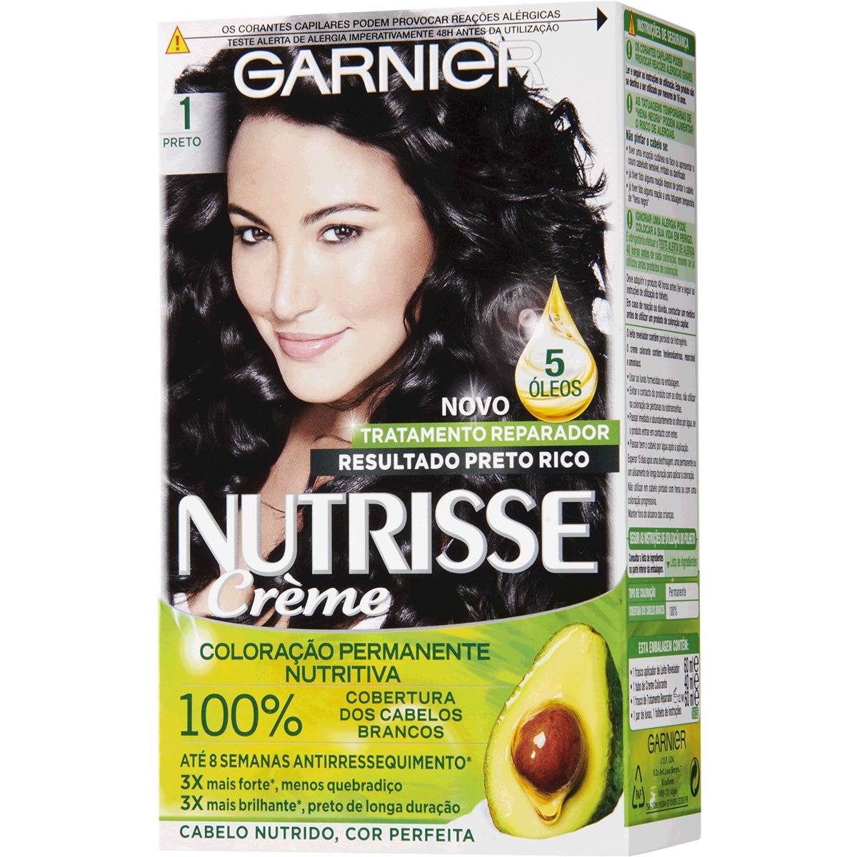 Coloração Nº 1.0 Preto embalagem 190 ml