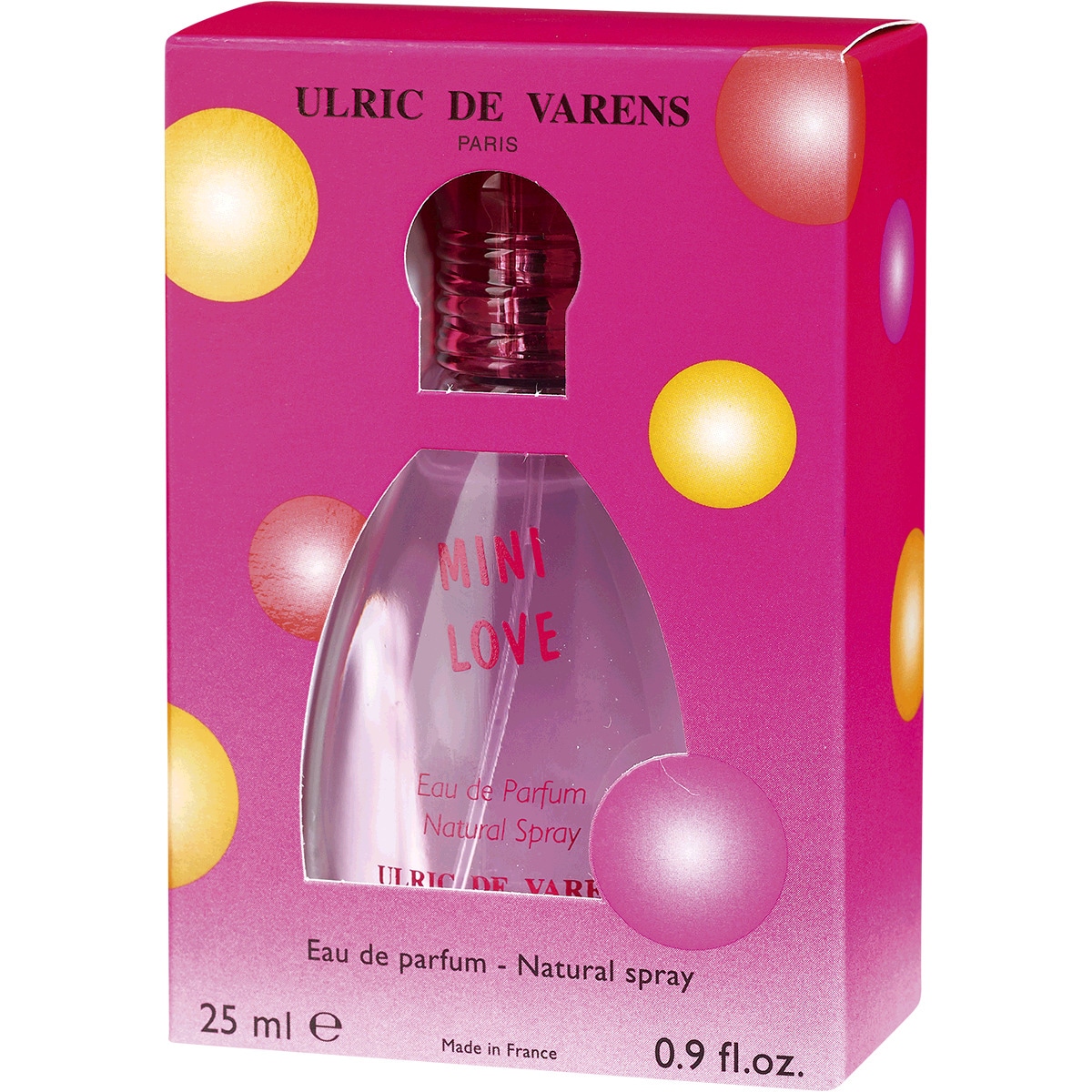 Colónia Feminina Mini Love embalagem 25 ml