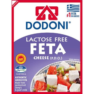 queso griego feta mezcla elaborado con leche pasteurizada sin lactosa DOP envase 150 g - Dodoni