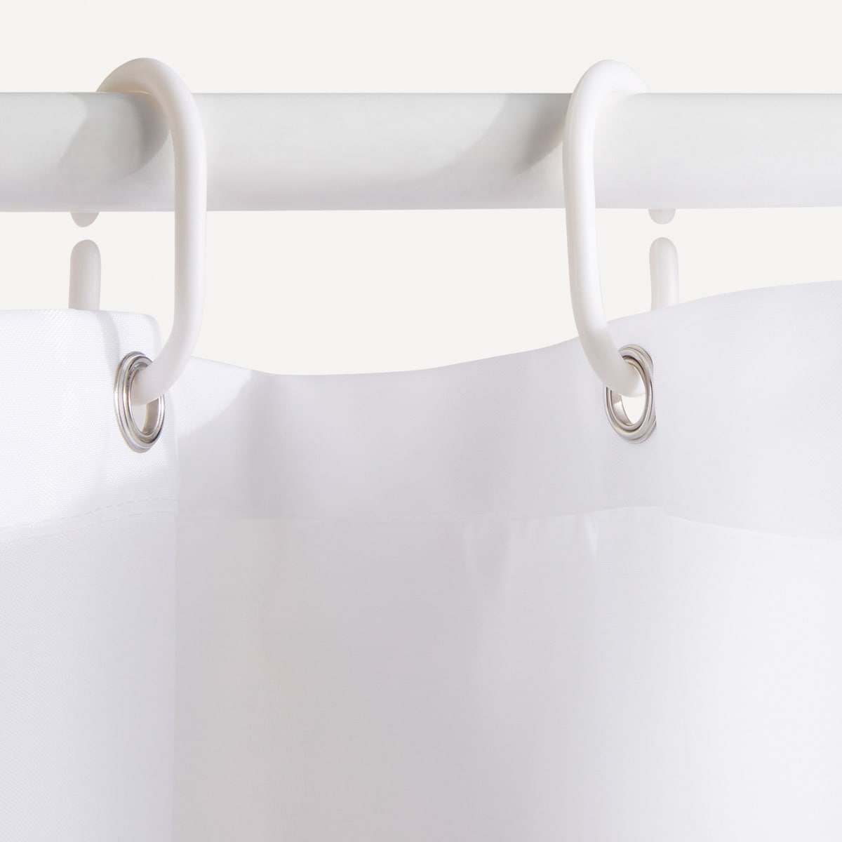 Cortina de casa de banho Básica O Nosso Melhor Preço - El Corte Inglés Branco-4