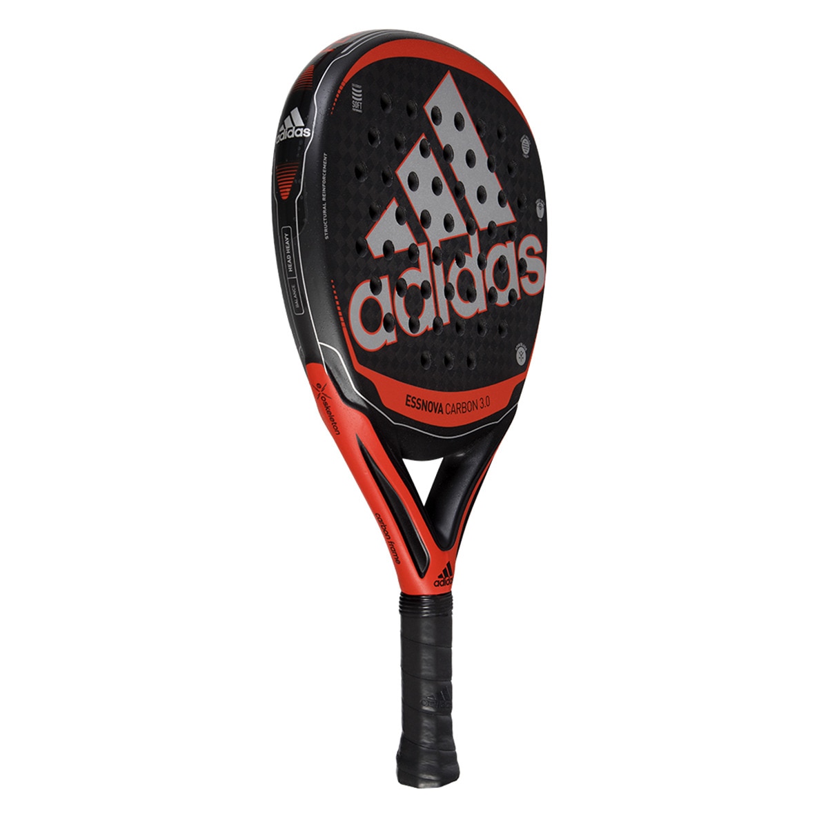 Raquete de Padel Essnova Carbon 3.0 Preto / Vermelho-3