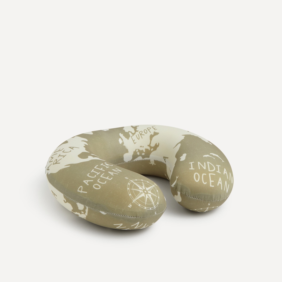 Collarín de viaje viscoelástica Mapa Basics El Corte Inglés Azul claro-3