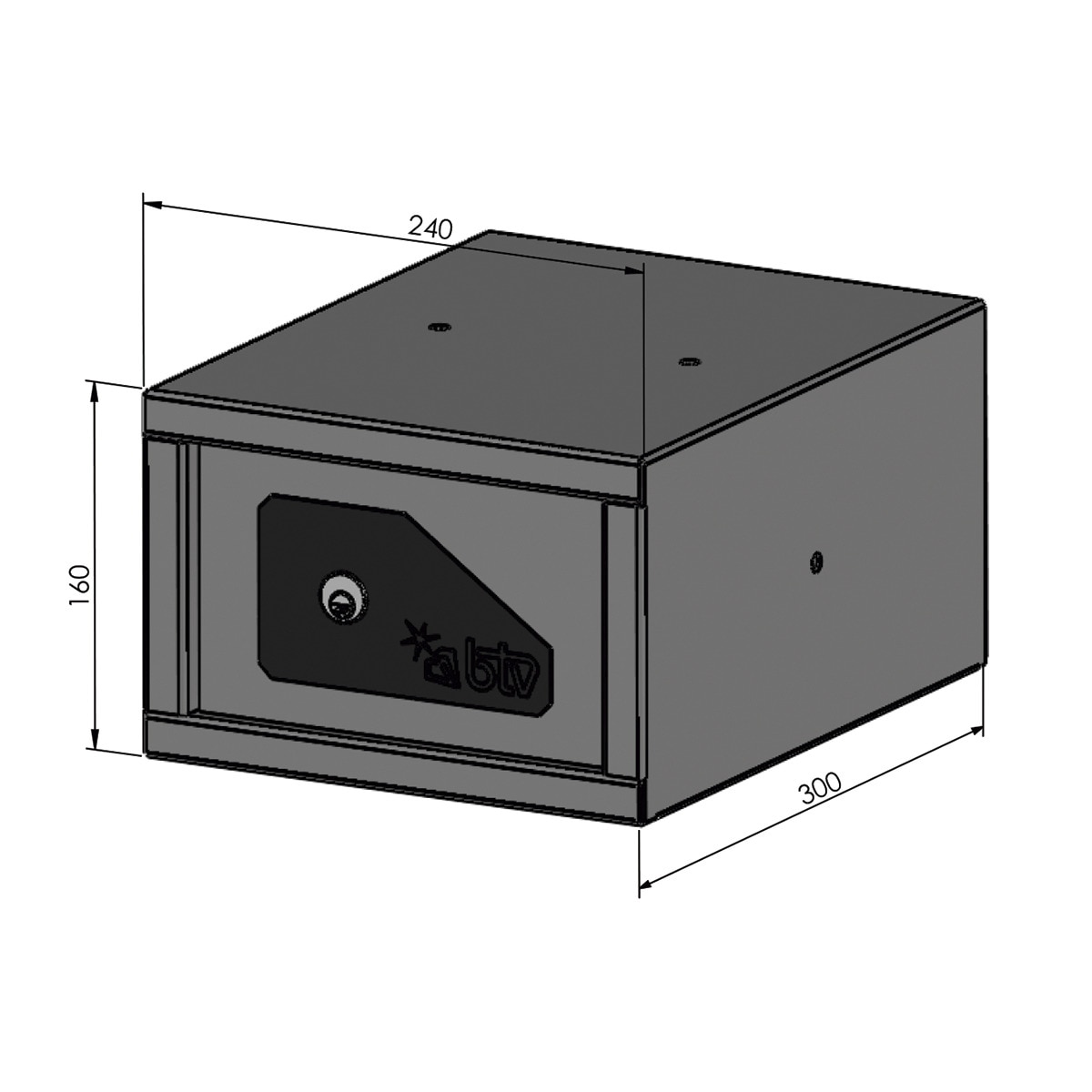 Caja Fuerte Casillero Individual Modular Gris-4