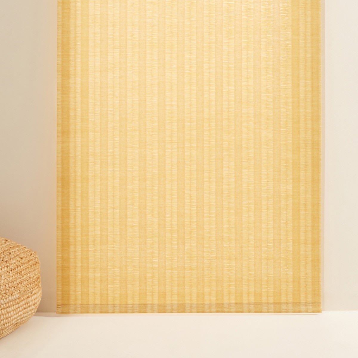 Store enrouleur translucide bambou recyclé Rayure Jute