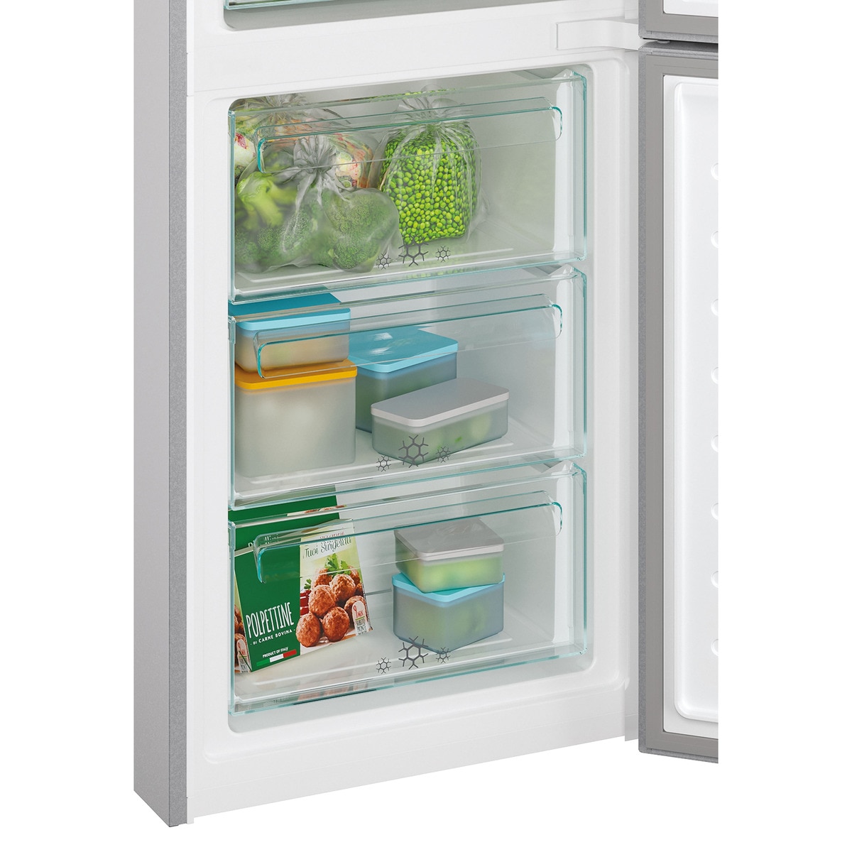 Frigorífico Combi Candy Total No Frost Circle + con Wifi Fresco - CCE7T618ES Plata-13