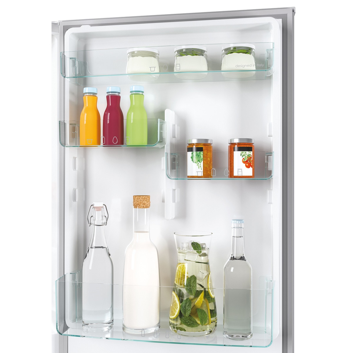 Frigorífico Combi Candy Total No Frost Circle + con Wifi Fresco - CCE7T618ES Plata-12