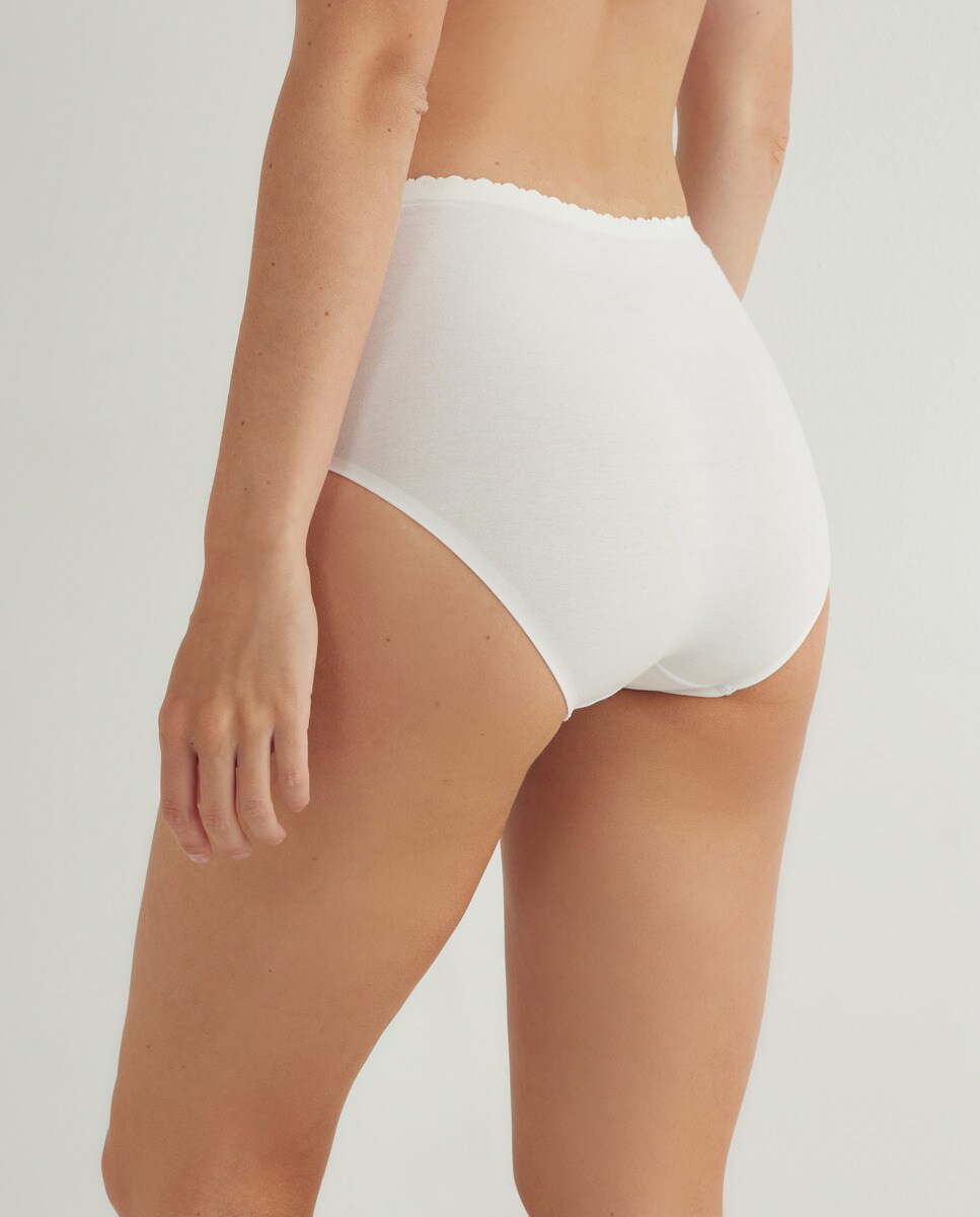 Braga laser cut algodón Blanco-2