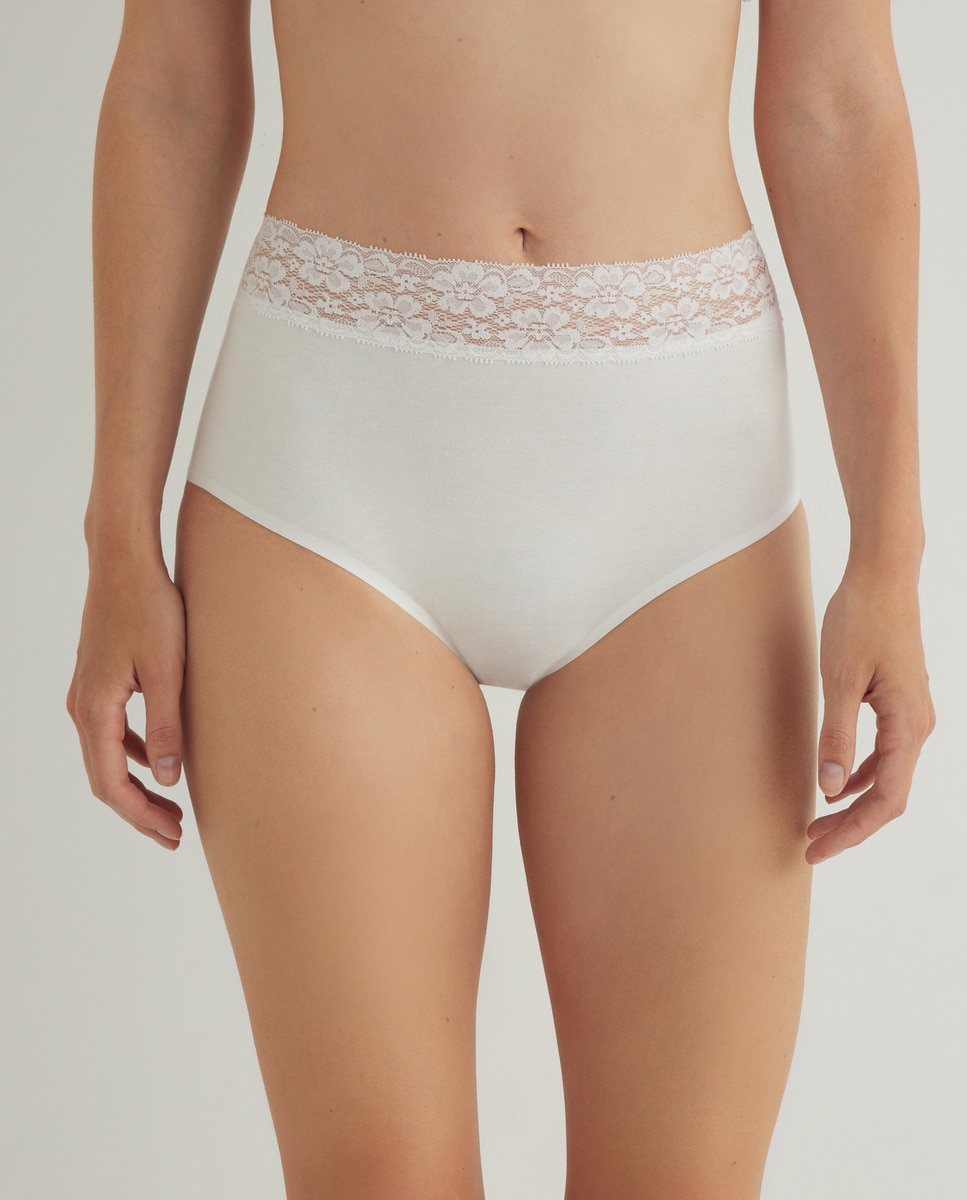 Braga laser cut algodón Blanco-1