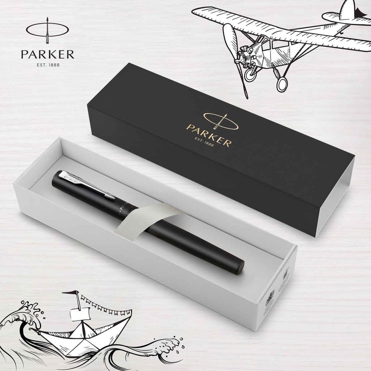Caneta de Aparo Vector XL - Preto Preto-4