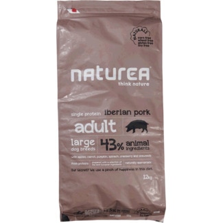 Alimento Seco para Cão Adulto Grande Naturals Porco Ibérico embalagem 12 kg - Naturea