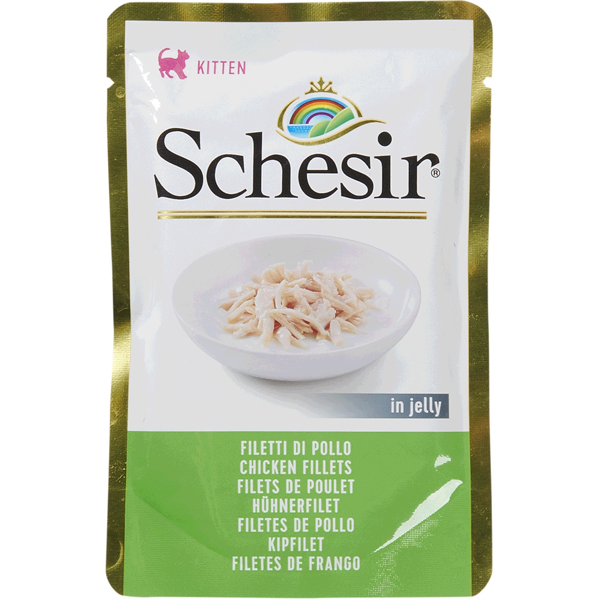 Saqueta para Gato Bébe sabor Filete de Frango embalagem 85 g