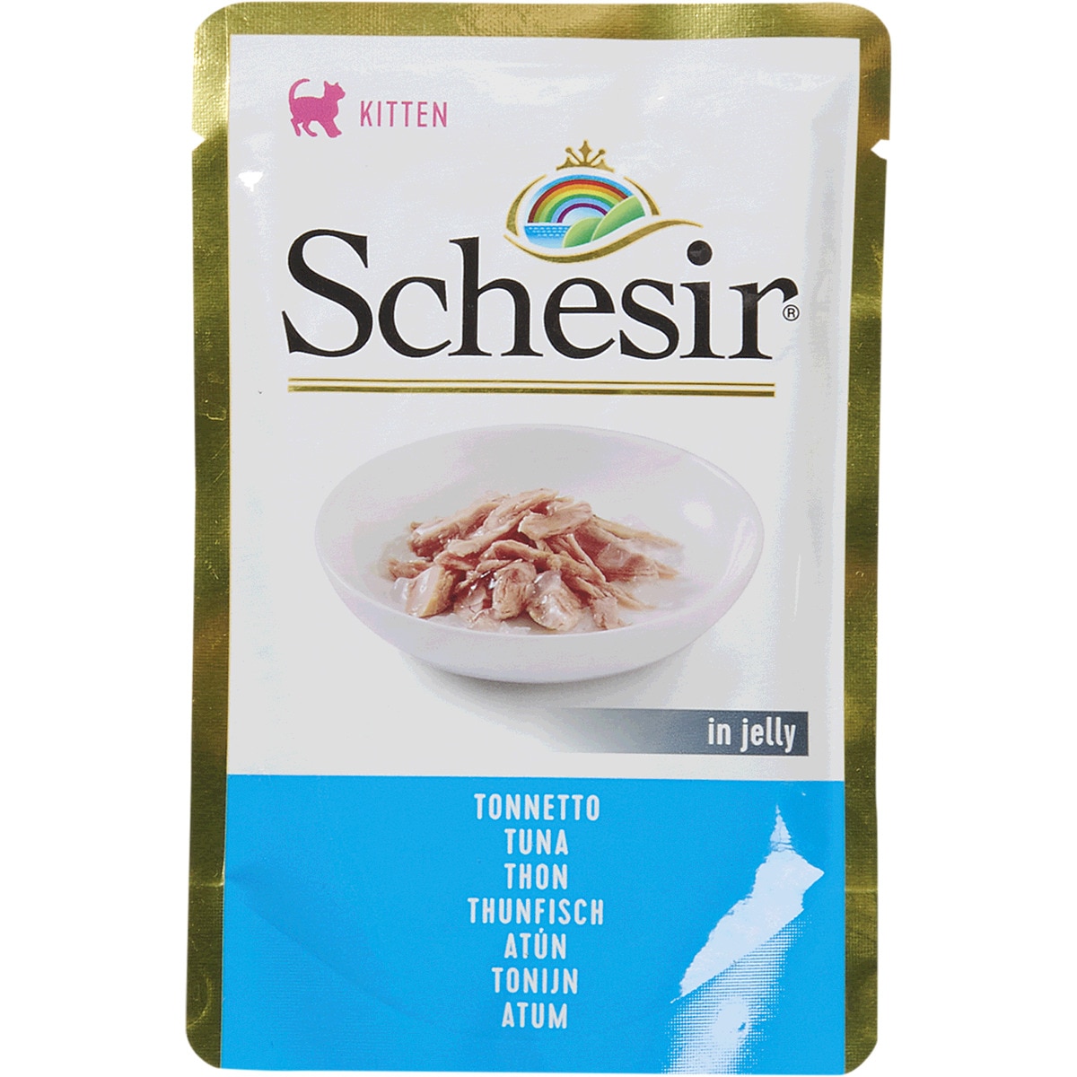 Saqueta para Gato Bébe sabor Atum embalagem 85 g