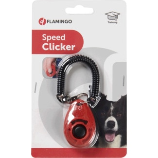 Brinquedo para Cão Speed Clicker embalagem 1 - Flamingo