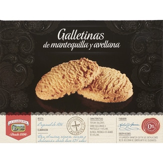 galletas de mantequilla y avellanas paquete 350 g - La Luarquesa
