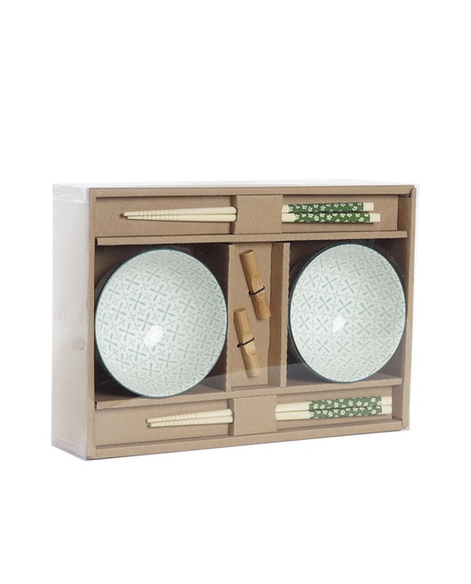 Imagen 0 de Pack 16 accesorios sushi bambú y gres