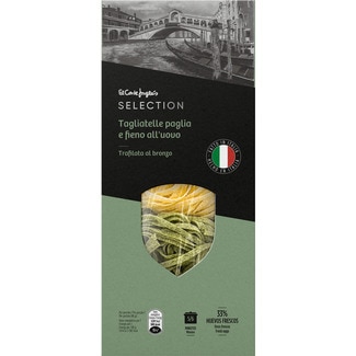 tagliatelle paglia e fieno all'uovo 33% huevos frescos paquete 250 g - El Corte Ingles Selection