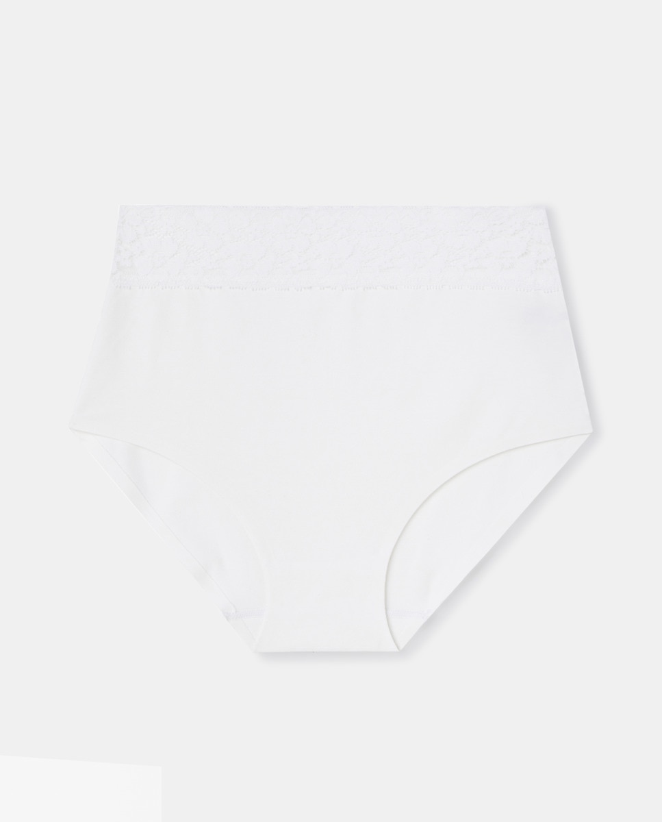 Braga laser cut algodón Blanco-3