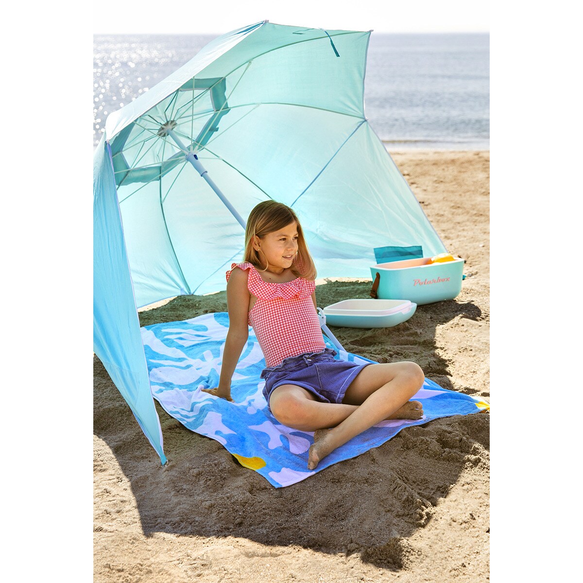 Sombrilla-tienda Loop Campo y Playa El Corte Inglés Azul claro-12