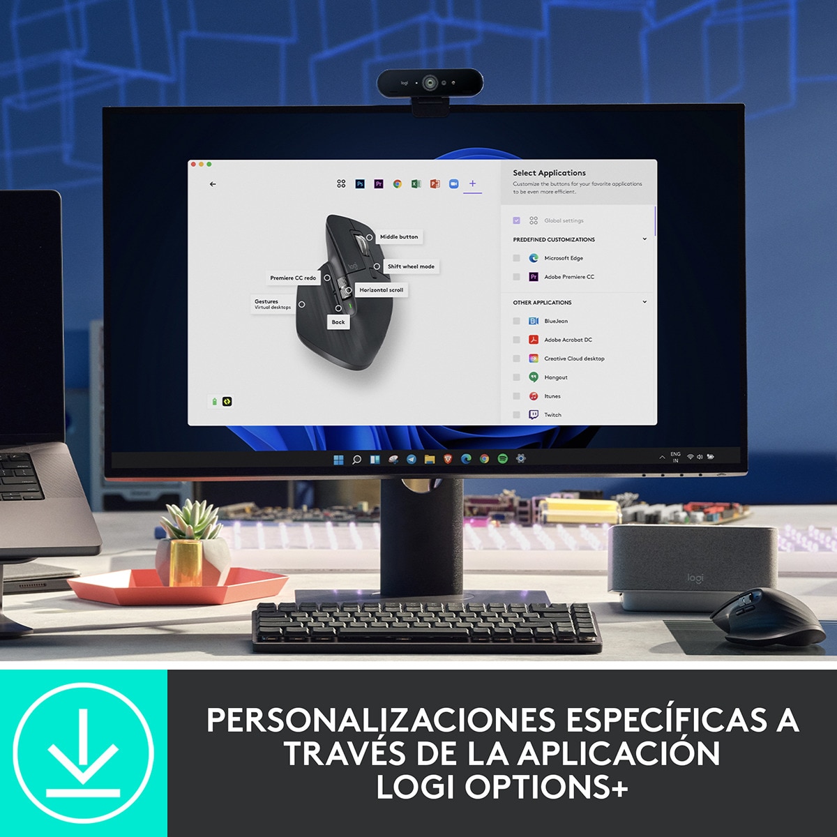 Ratón inalámbrico Logitech MX Master 3S grafit Grafito-5