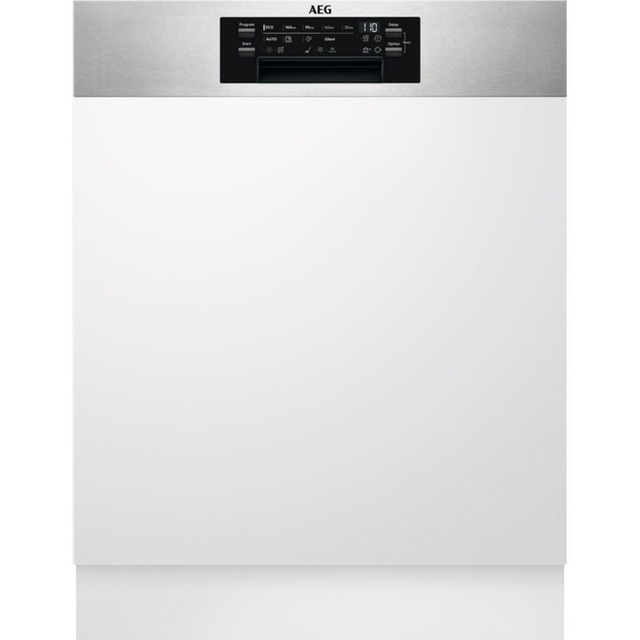 Imagem 0 de Máquina de Lavar Loiça Encastrável AEG FEE63606PM AirDry, Soft Grips e SoftSpikes para 13 Talheres e de 60 cm - Painel Inox