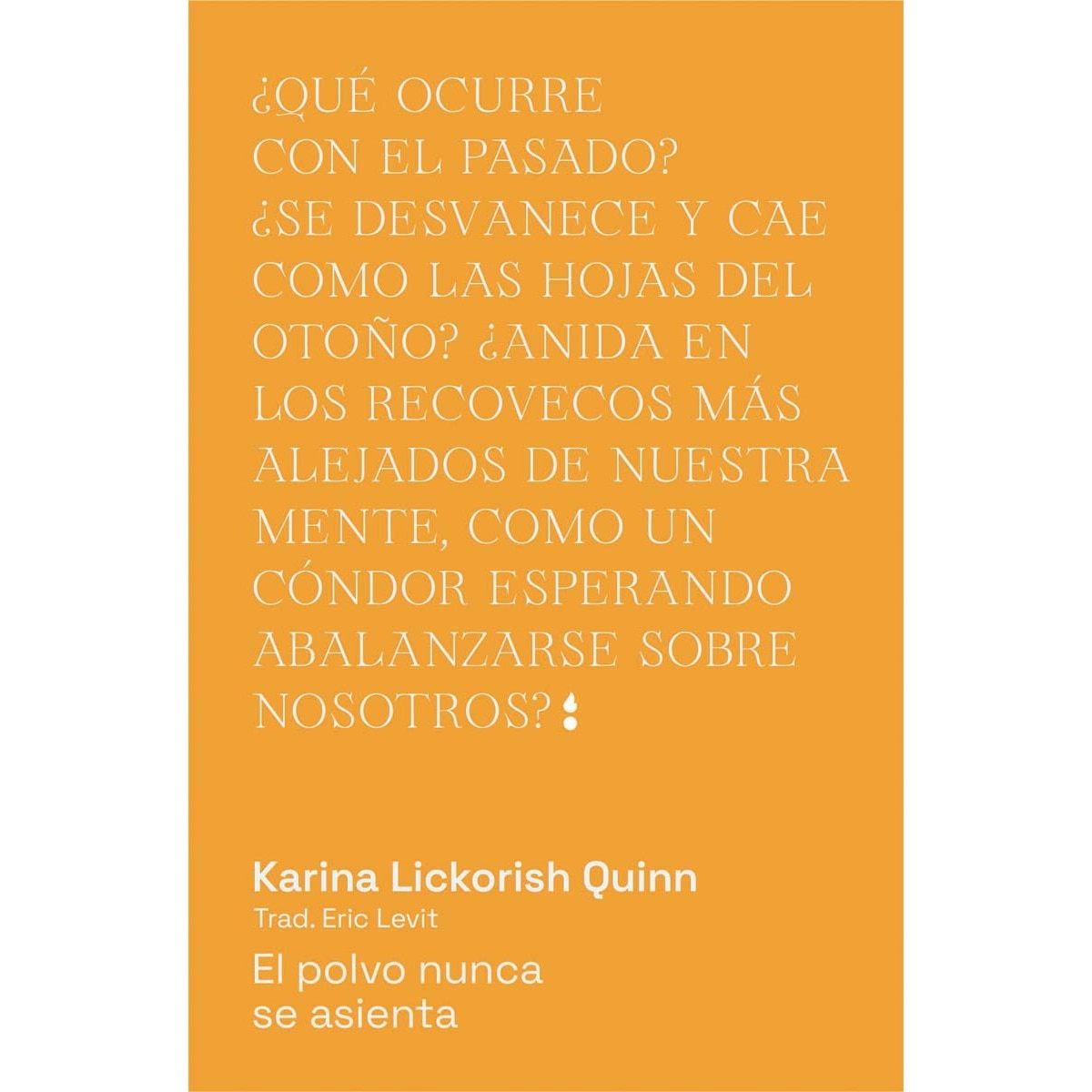 Imagen 0 de El polvo nunca se asienta (Tapa blanda)