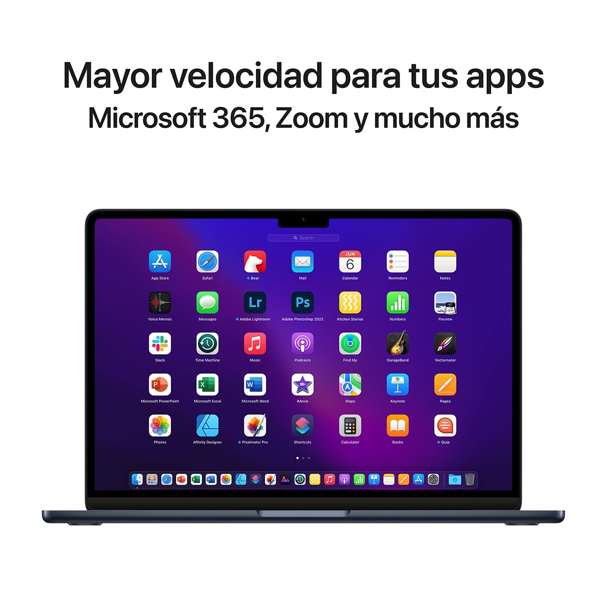 Apple MacBook Air 13 (2022) M2, 16GB, 512 GB SSD, 13,6", MacOS Medianoche-7
