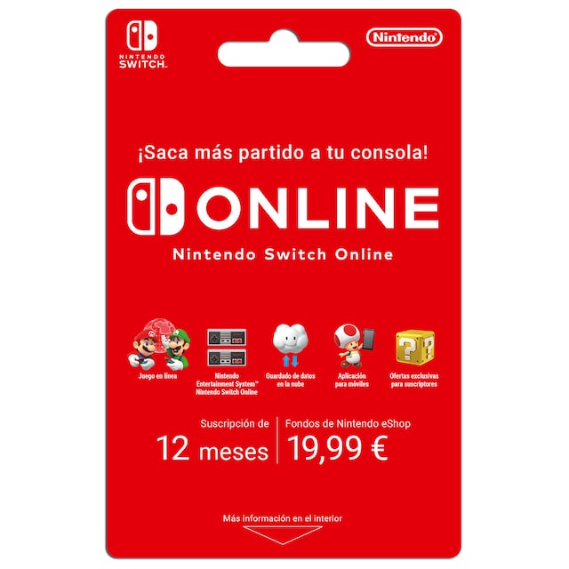 Imagen 0 de Nintendo Switch 12 MONTH Epay