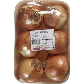 Cebola Nova peso aproximado por cuvete 1 kg