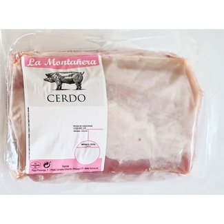lomo fresco de cerdo formato ahorro peso aproximado pieza 1 kg - La Montañera
