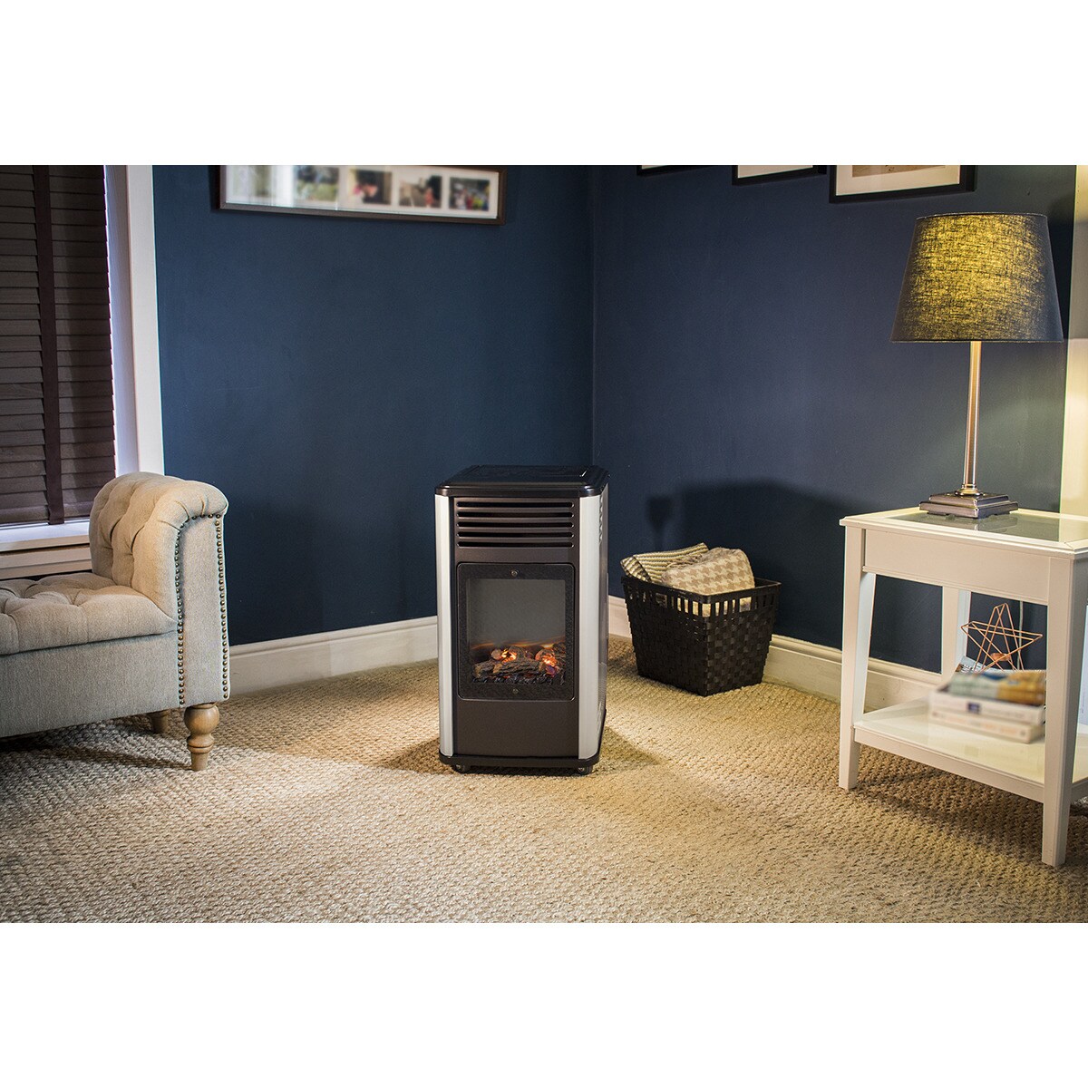 Estufa Gas Portátil Manhattan Blanco / Negro-5