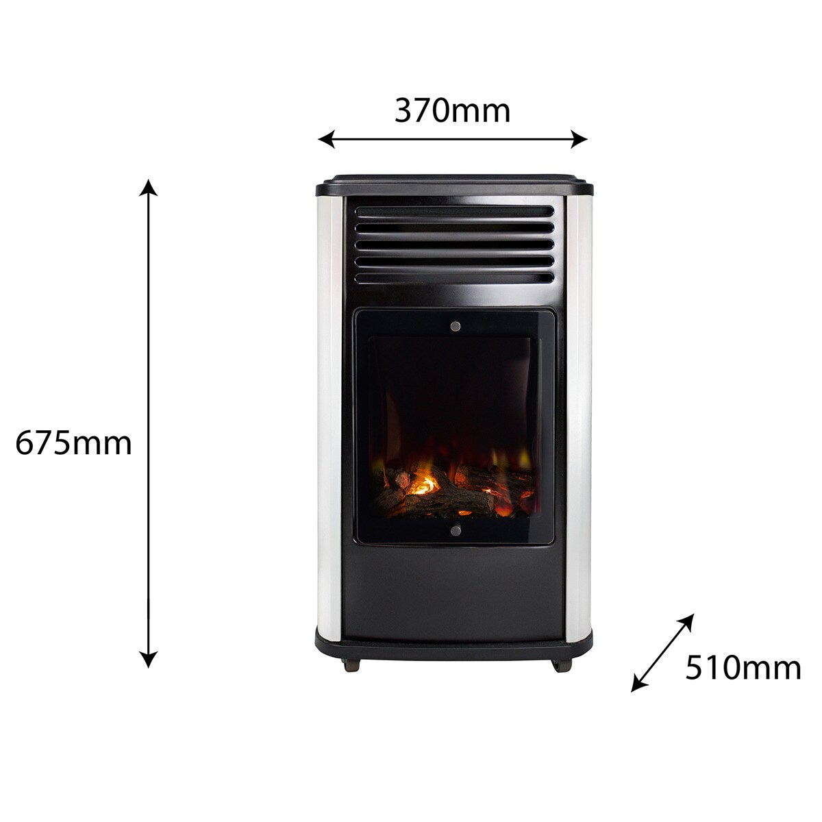 Estufa Gas Portátil Manhattan Blanco / Negro-8