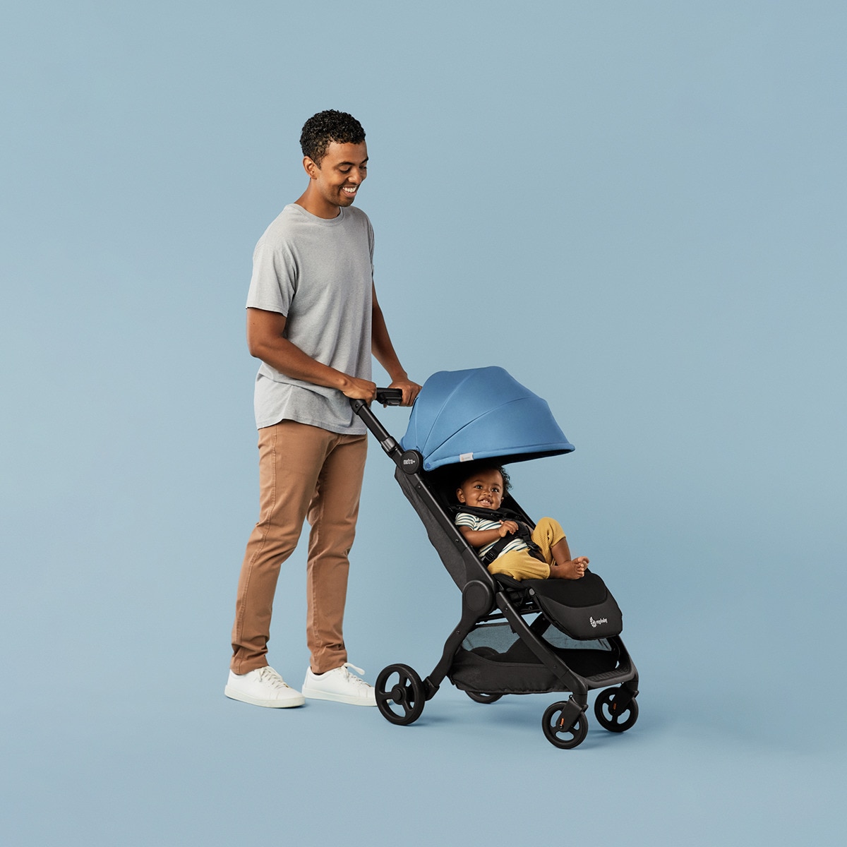 Capota Ergobaby Metro+ color Sea Glass Azul marino-9